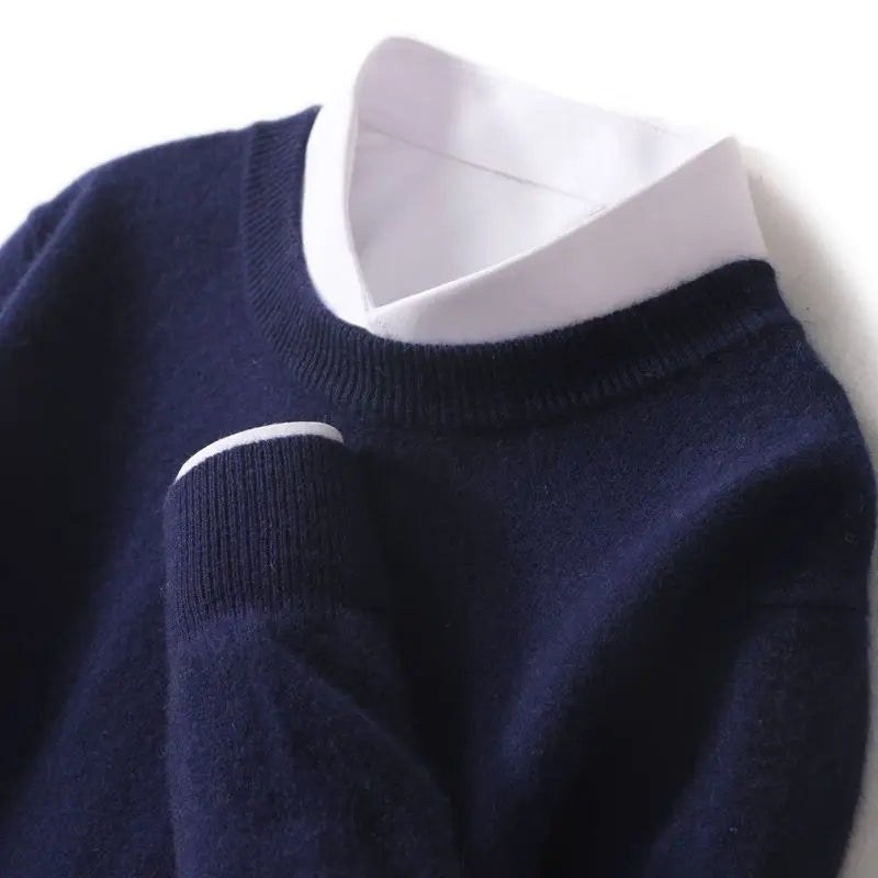 A neat round neck