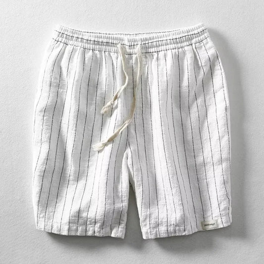 Relaxed Drawstring Shorts in White