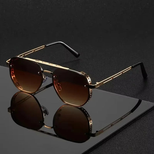 Spring Hinge Sunglasses in Coffee