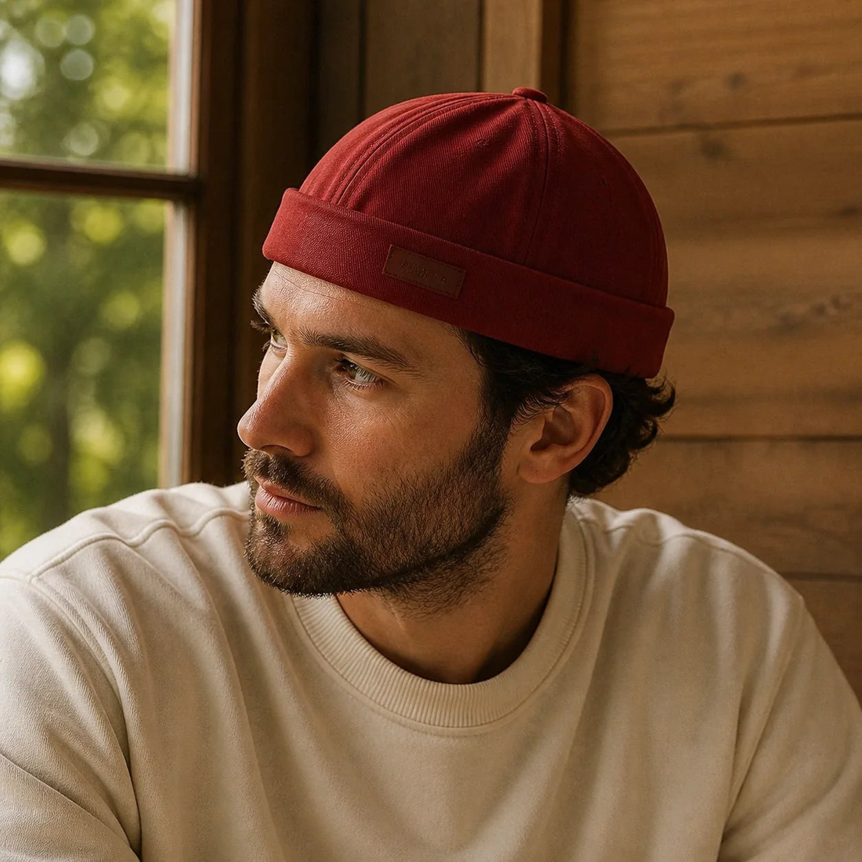 Woven Patch Cap lifestyle photo