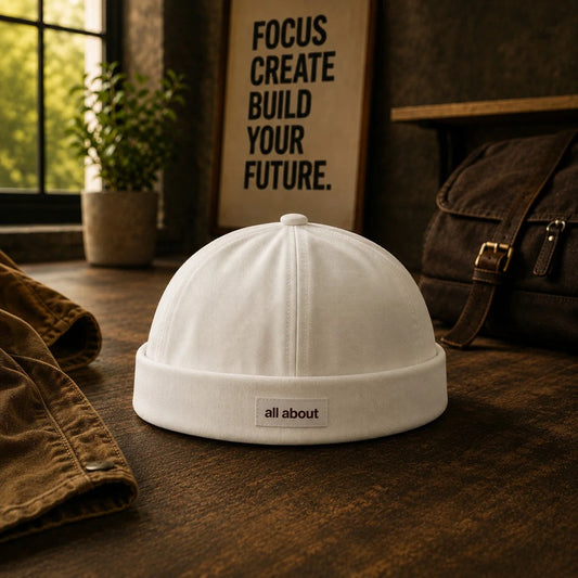 Woven Patch Cap in Red