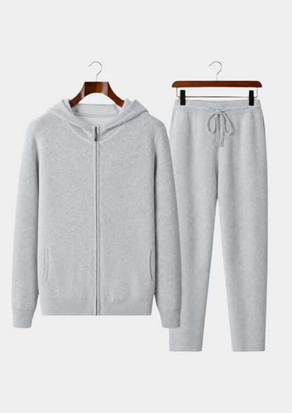 Men's hooded knit tracksuit set - view 4