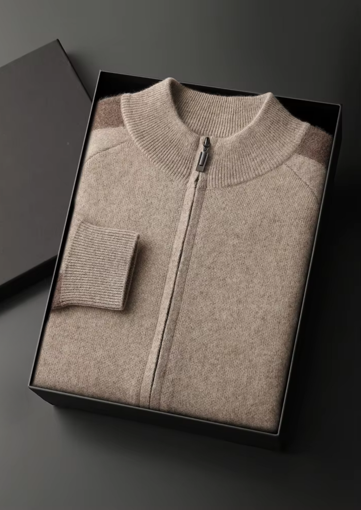 Men's zip-front knit jacket and trousers set - view 12