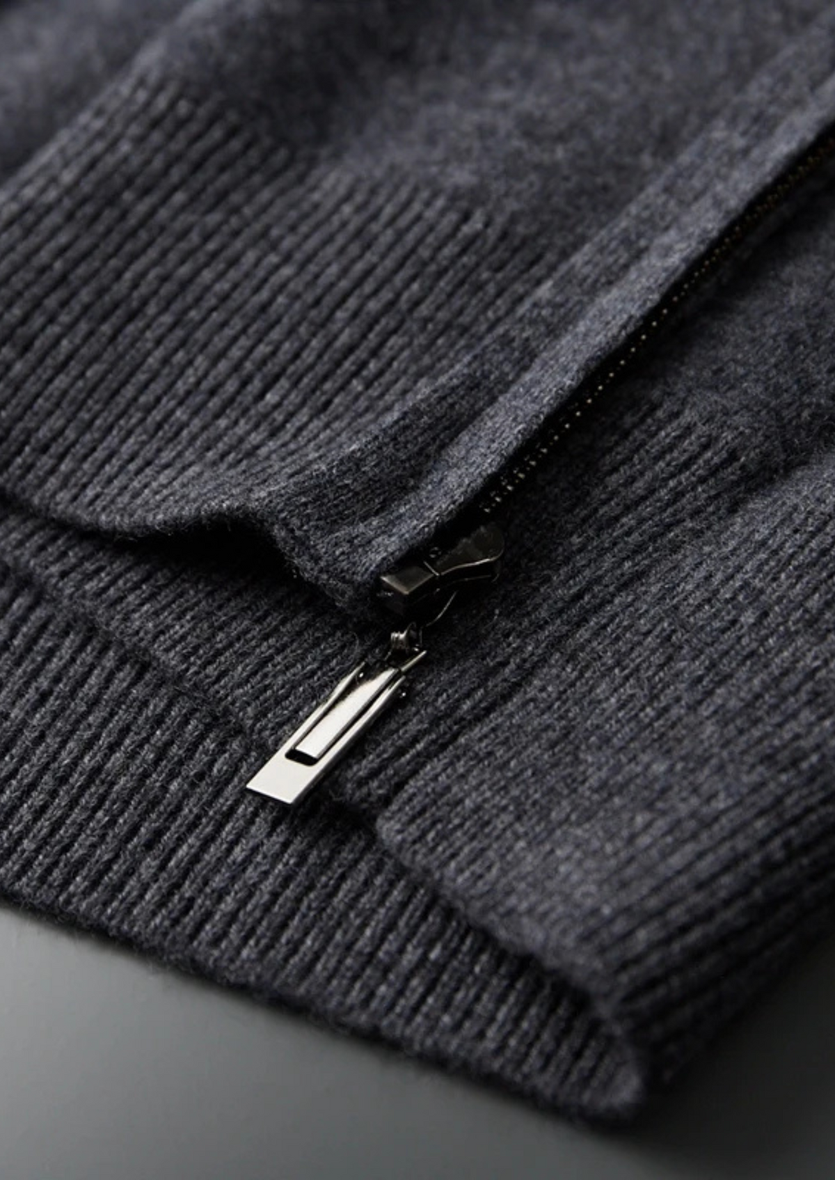 Men's knit zip-up hoodie - view 10