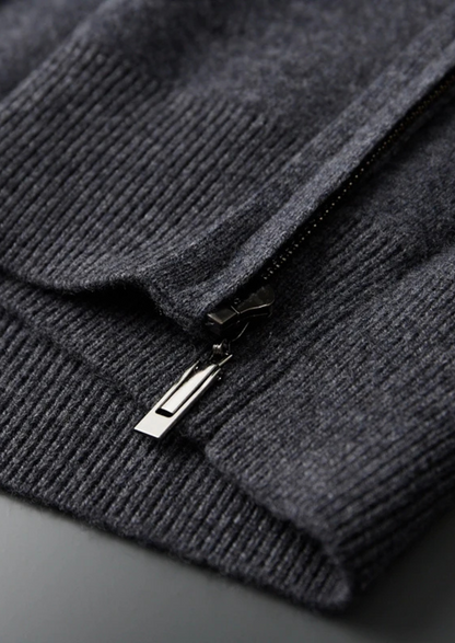 Men's knit zip-up hoodie - view 10