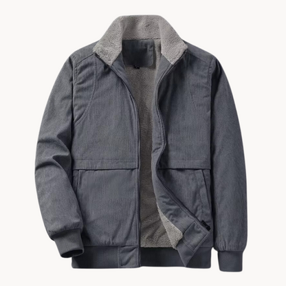Tennant men's corduroy zip jackets in Gray 1