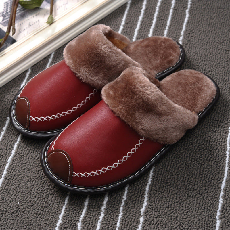 Garrison men's scuff slippers in Red 1