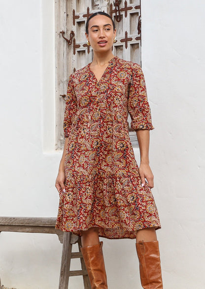 Tiered Midi Dress Mayur