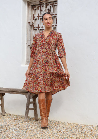 Tiered Midi Dress Mayur