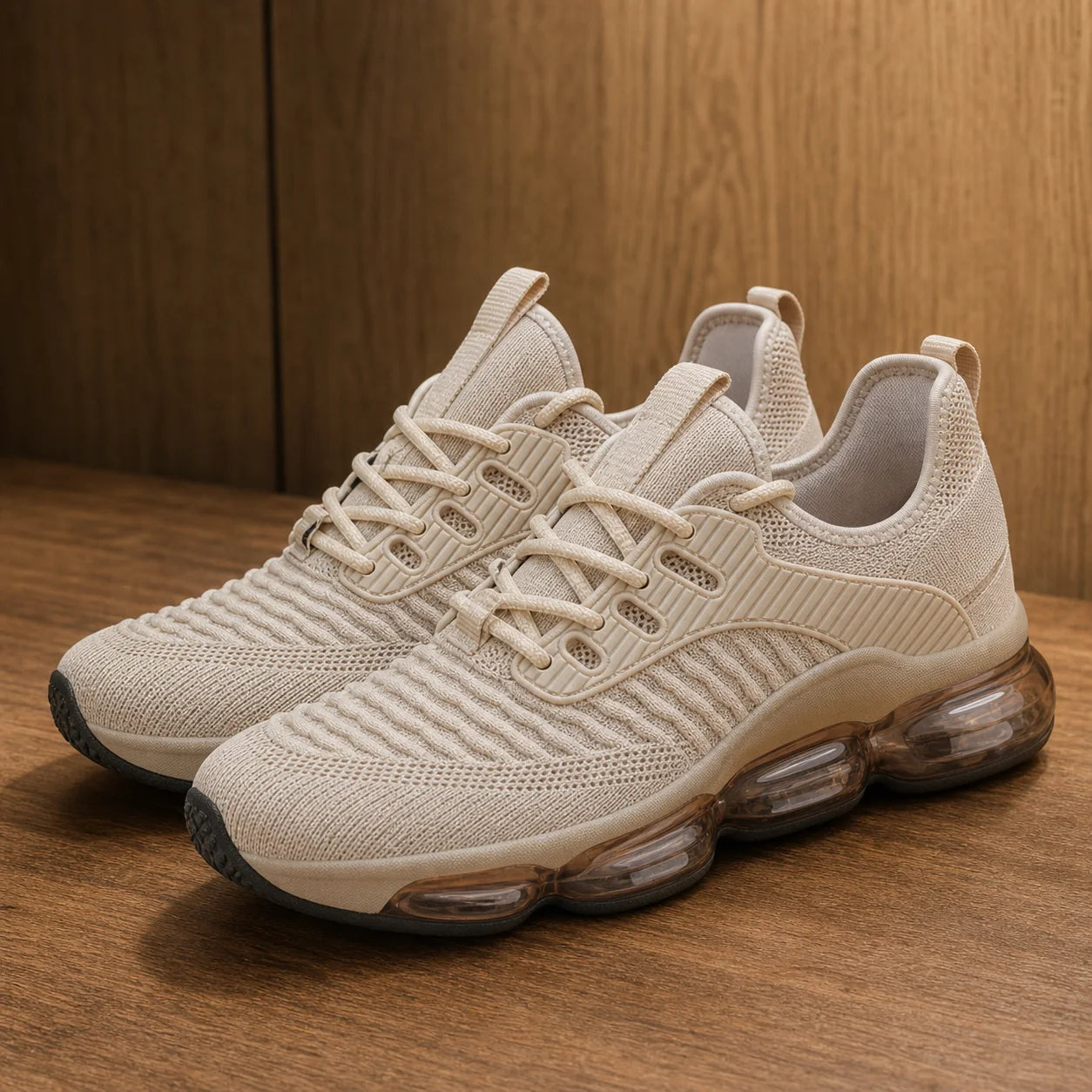 Air Sole Trainers Beige