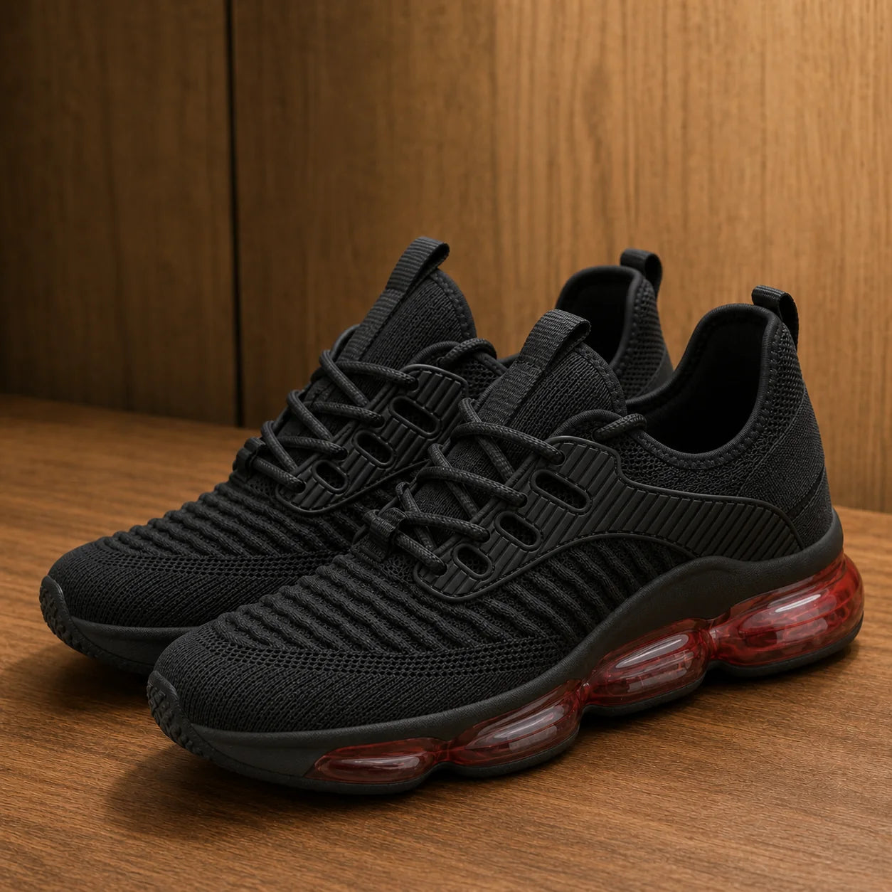 Air Sole Trainers Black
