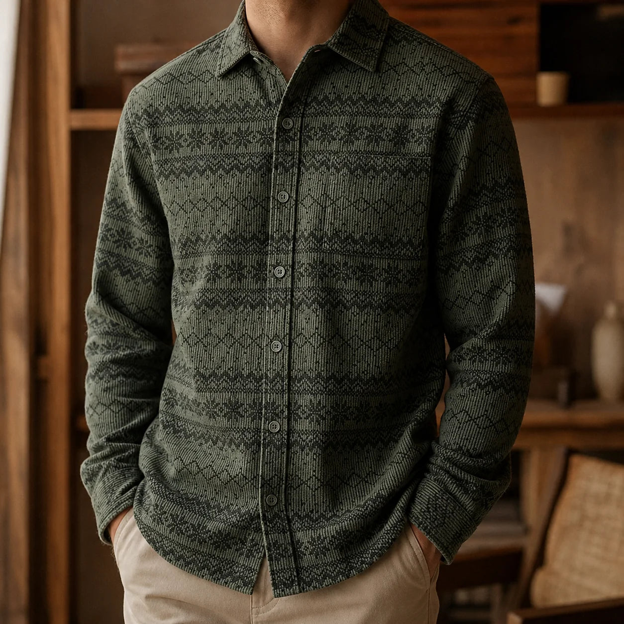 Alpine Weave Shirt Lifestyle