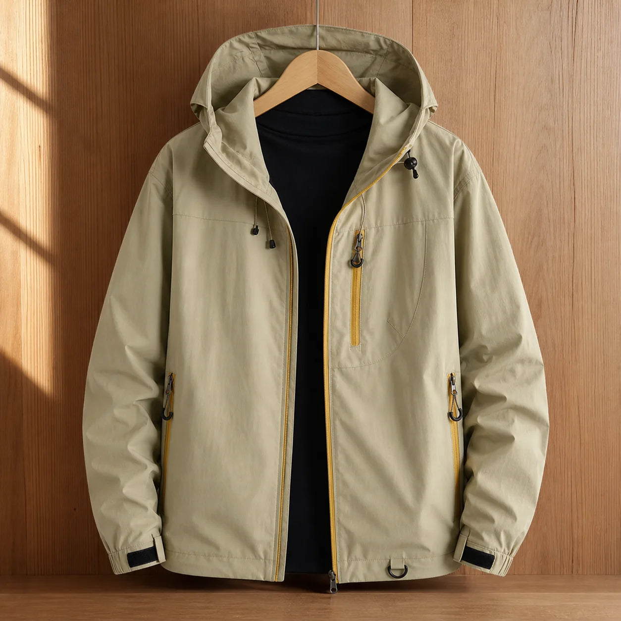 Alpine Windbreaker Jacket in Beige