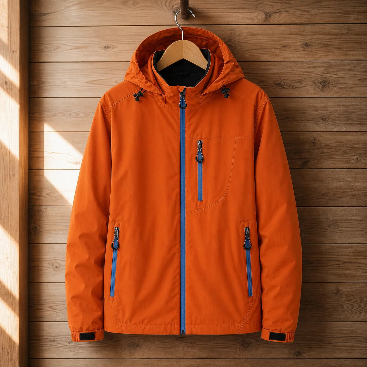 Alpine Windbreaker Jacket in Orange