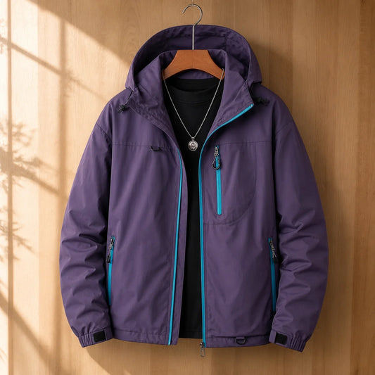 Alpine Windbreaker Jacket in Purple