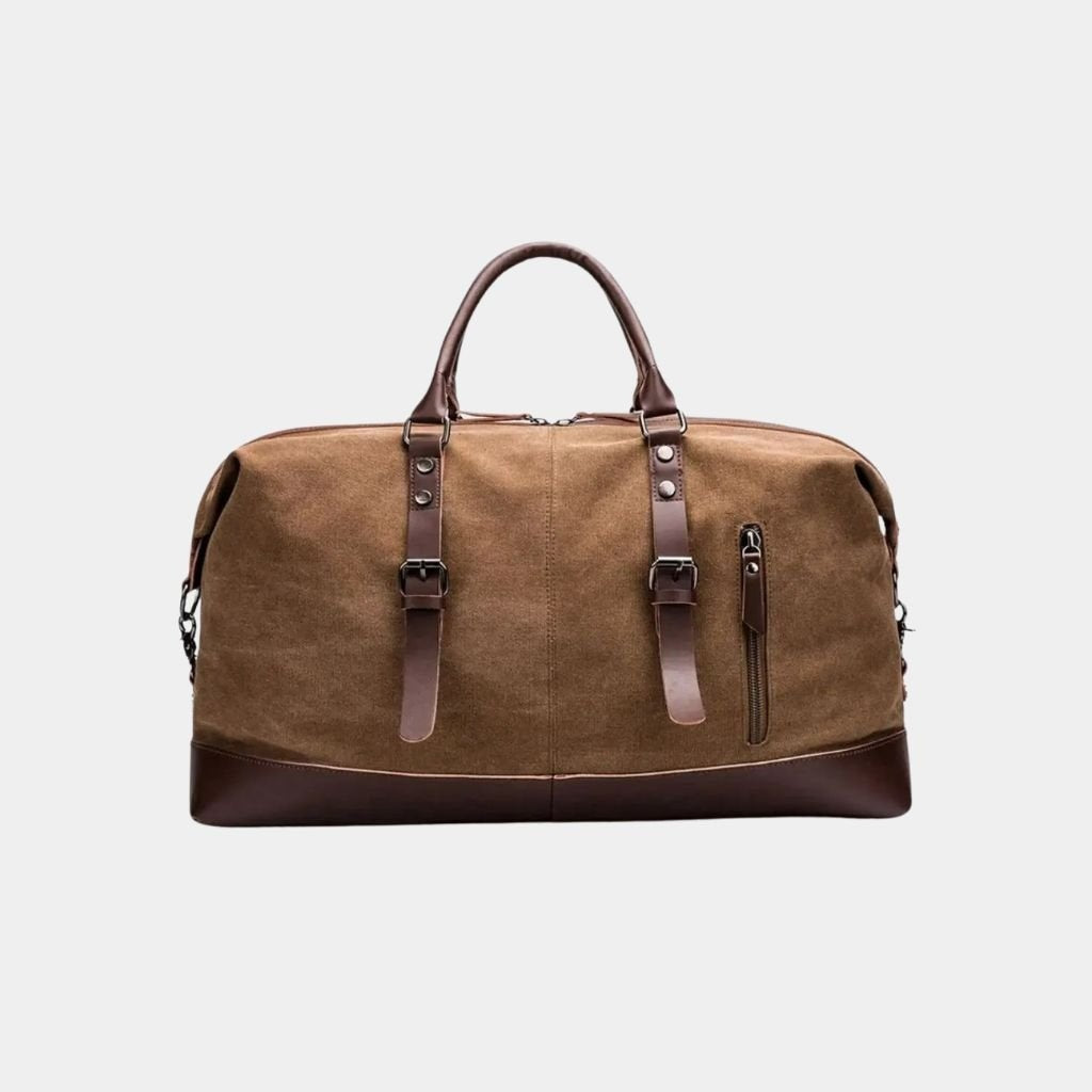 Ansel weekender duffle bag in Beige 1