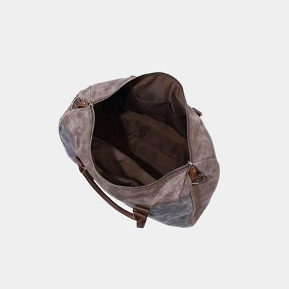 Open interior of the Ansel duffle bag