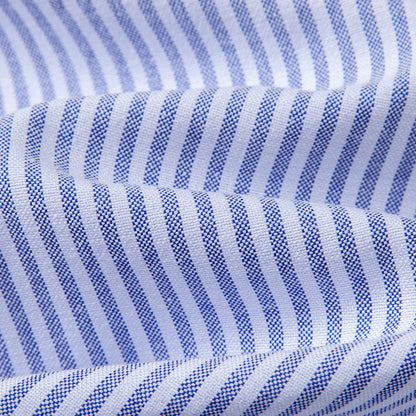 Close-up of the cotton fabric weave on the Beaumont shirt