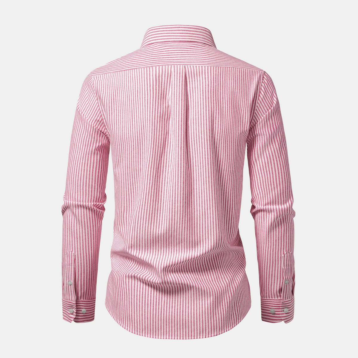 Back view of the light pink Beaumont shirt