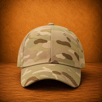 Bold Camo Cap in Black