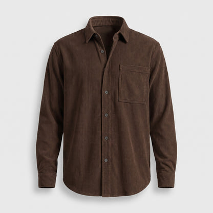 Brigham men's corduroy overshirts hero product only in Brown 0