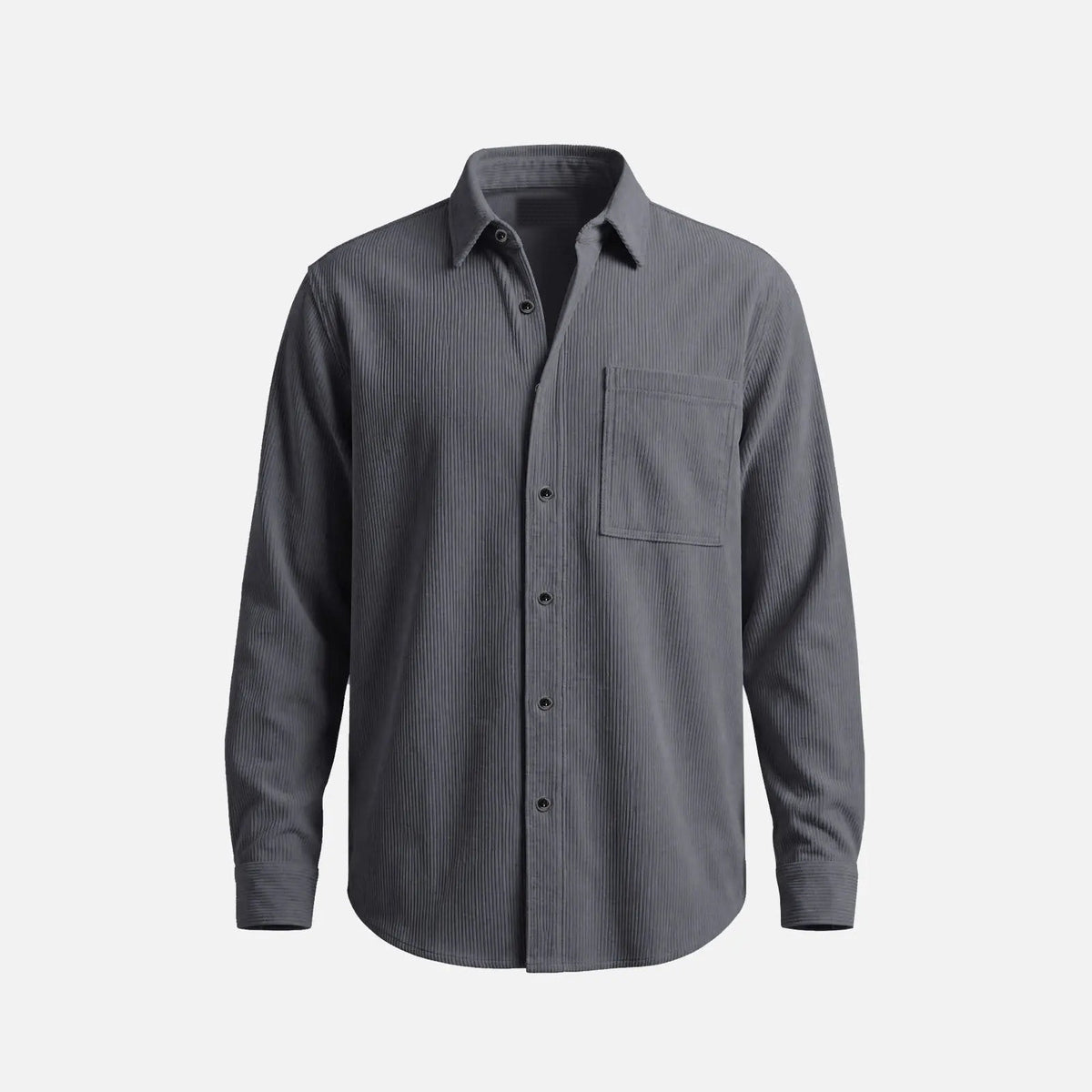 Brigham men's corduroy overshirts in Gray 1