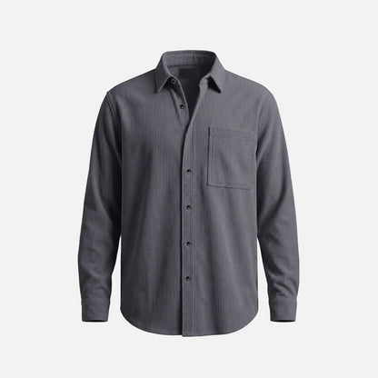 Brigham men's corduroy overshirts in Gray 1