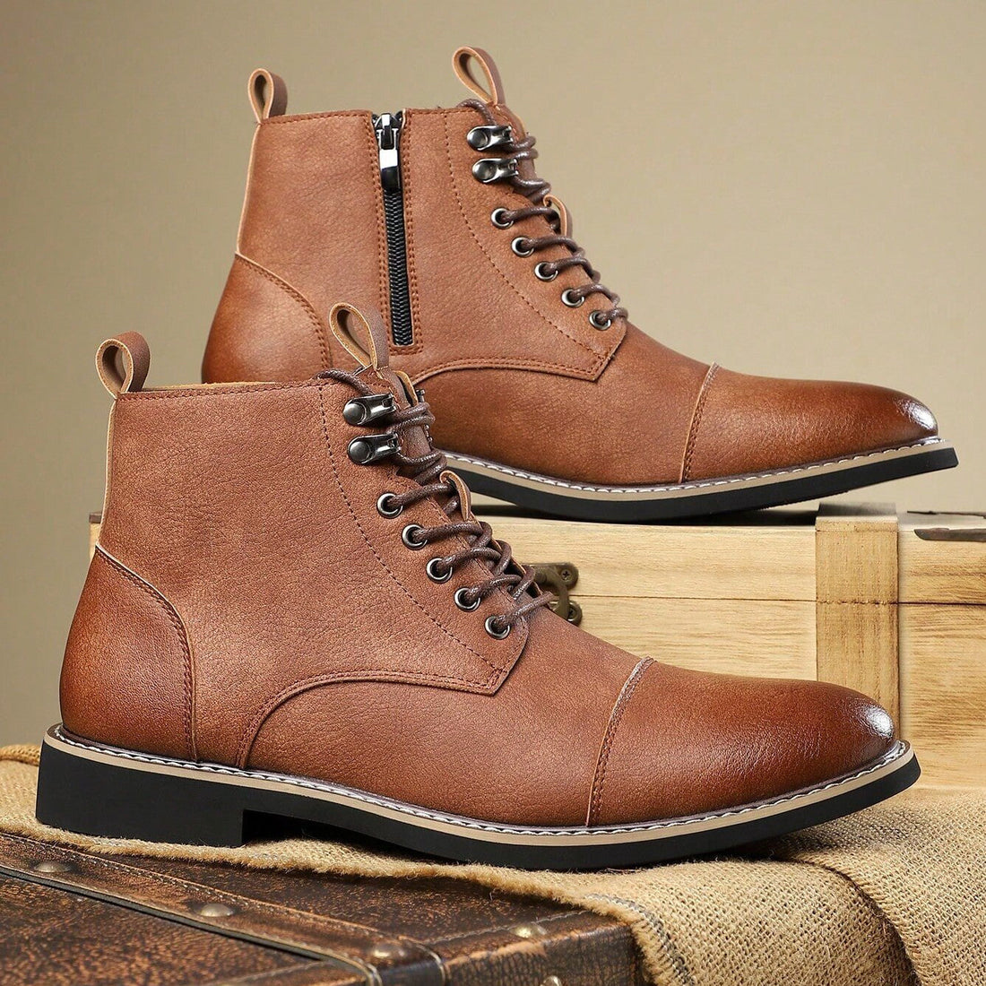 Laces plus a side zip