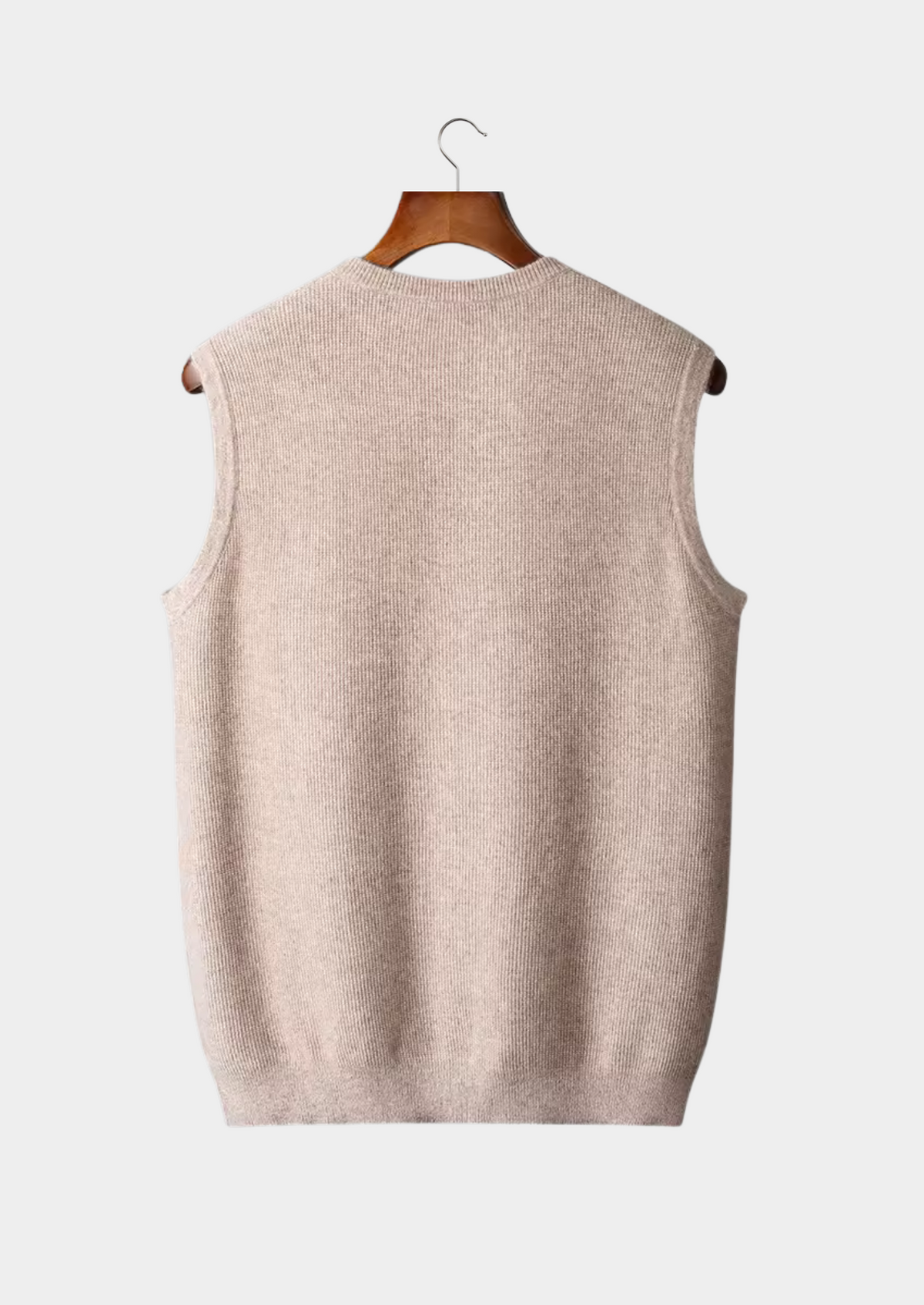 Men's sleeveless knit vest with chest pocket - view 7