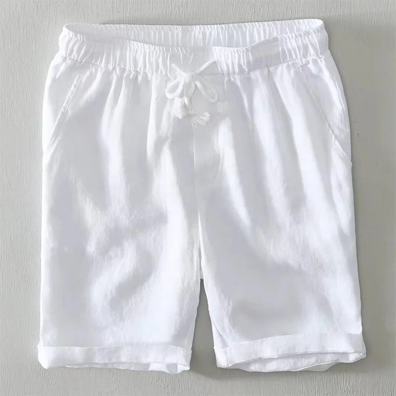 Coastal Linen Shorts in White
