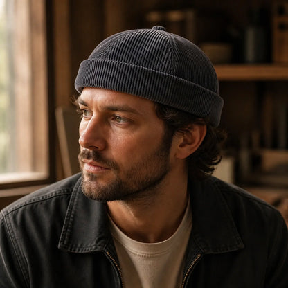 Corduroy Docker Cap lifestyle photo