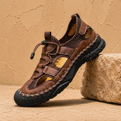 Cowhide Trail Loafers in Brown