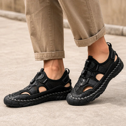 Cowhide Trail Loafers lifestyle photo