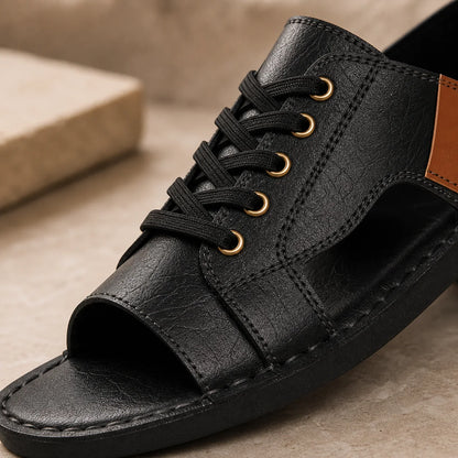 Crest Lace Sandals close-up quality detail