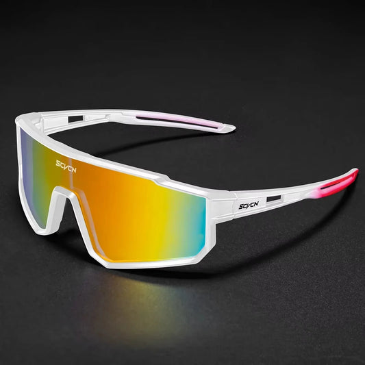 Cycling Shield Sunglasses in Dark Grey