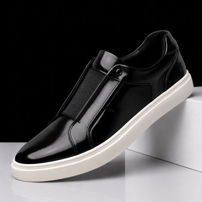 Denby polished slip-on shoes in Black 1