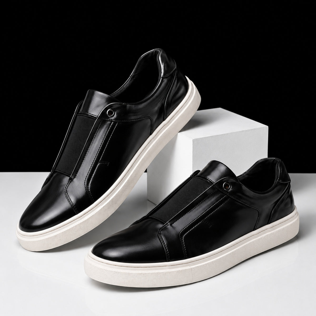 Additional view 2 of the Denby polished slip-on shoes