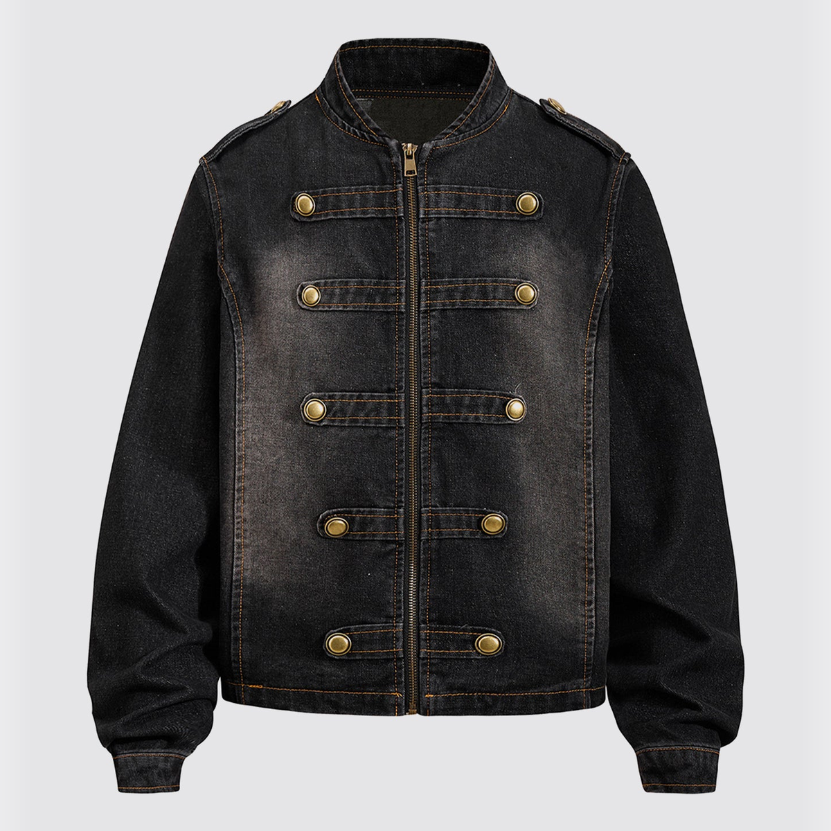 Dunmore men's denim jacket in Black 1