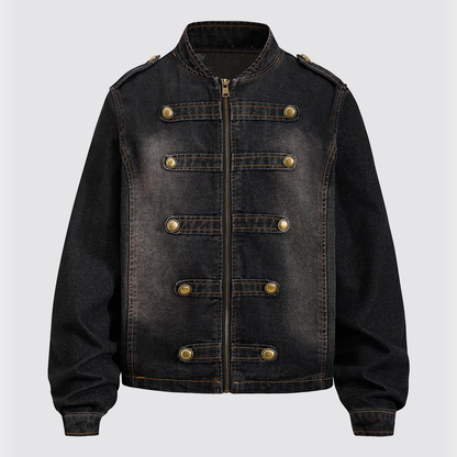 Dunmore men's denim jacket in Black 1