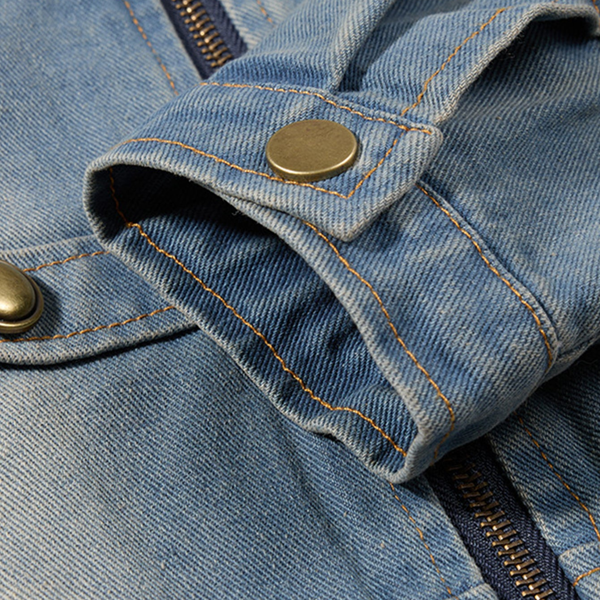 Dunmore jacket snap cuff close-up