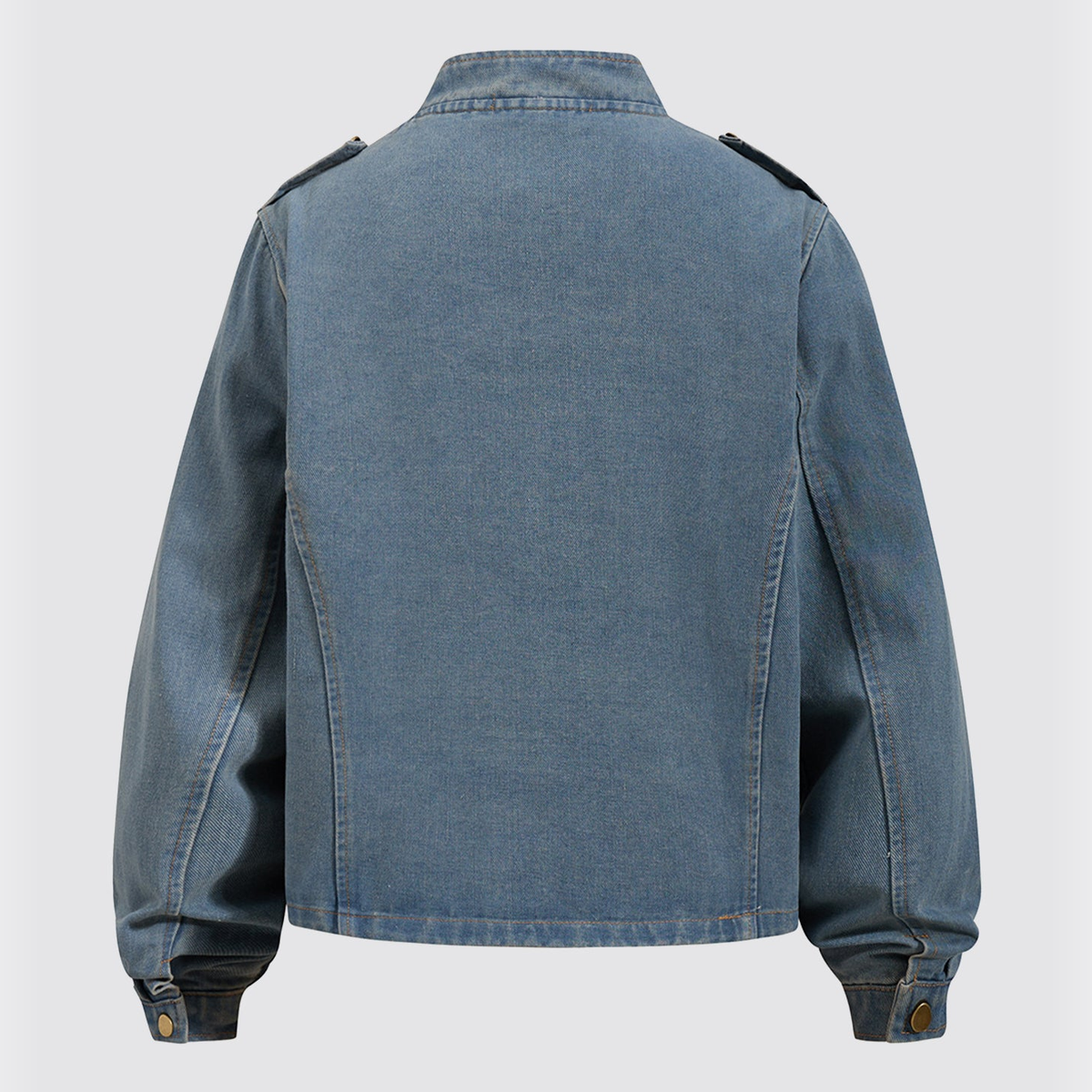 Dunmore jacket back view, navy