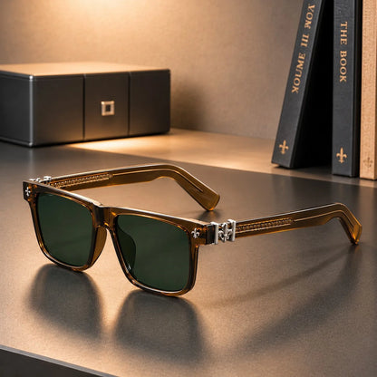 Fleur Crest Shades in Brown