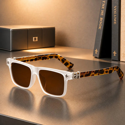 Fleur Crest Shades in White