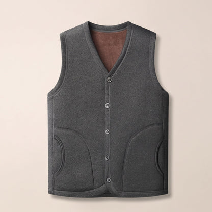 Garner fleece vest in Grey 1