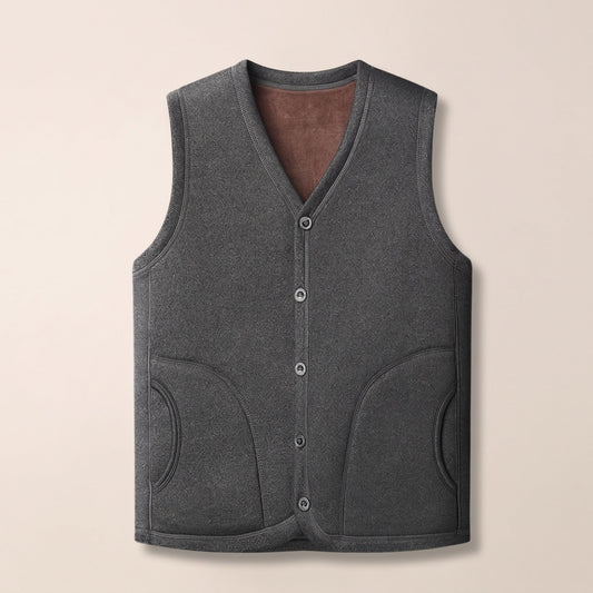 Garner fleece vest in Grey 1