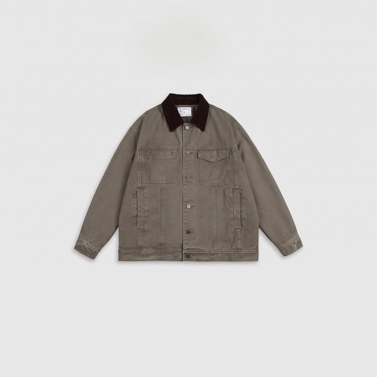 Garrick cotton chore jacket in Army Green 1
