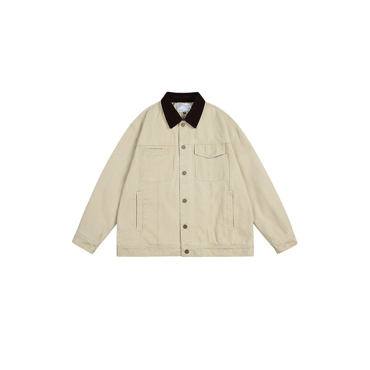 Garrick cotton chore jacket in Beige 1