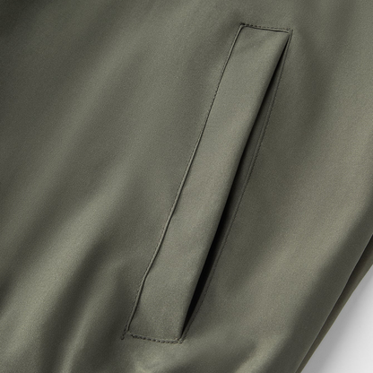 Garrison varsity jacket side pocket close-up