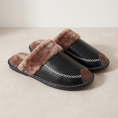 Garrison men's scuff slippers hero product only in Black 0