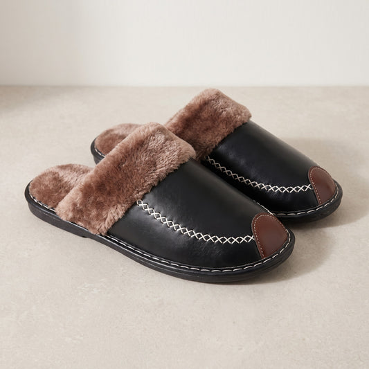 Garrison men's scuff slippers hero product only in Black 0